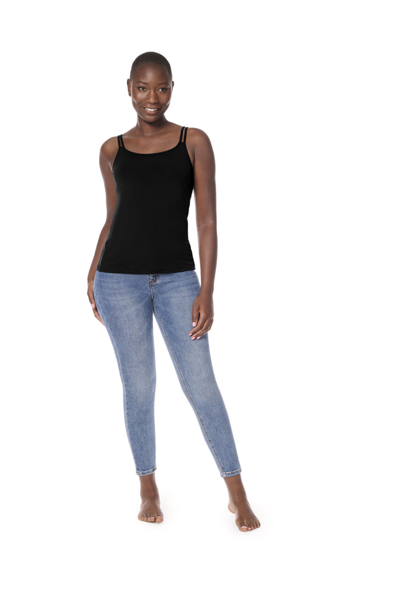 Amoena "Valletta" Post Surgery Camisole Top, Black
