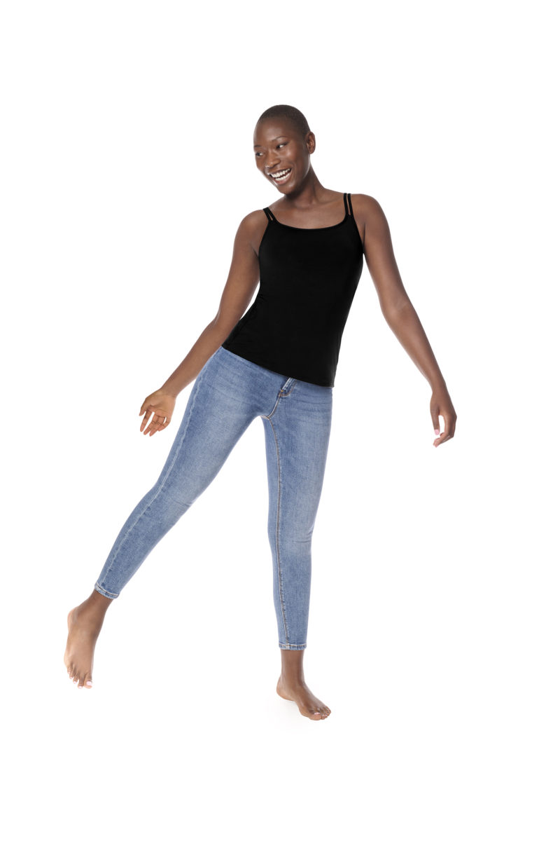 Amoena "Valletta" Post Surgery Camisole Top, Black - Image 4